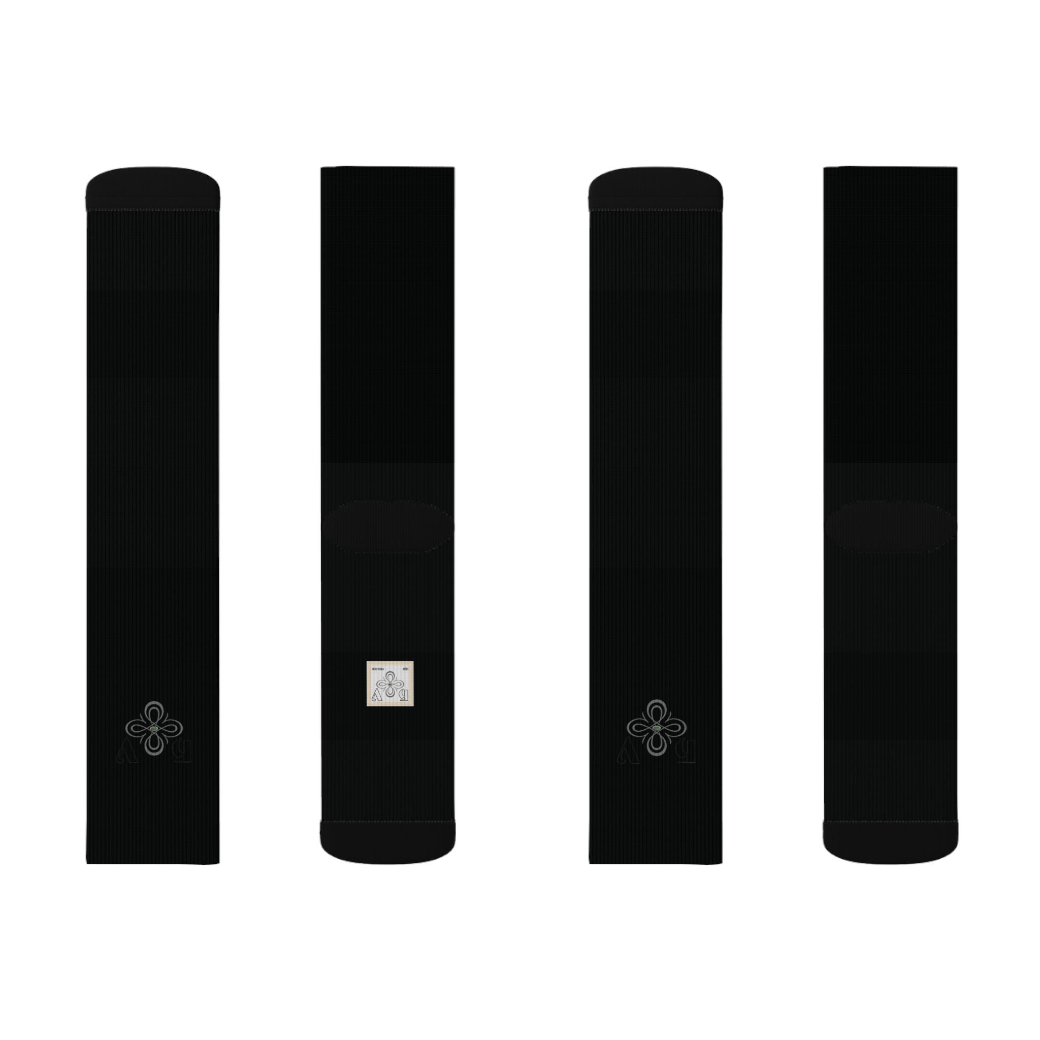 HIGH VIBRATION Wealth Socks — Wise Noir Classic Logo