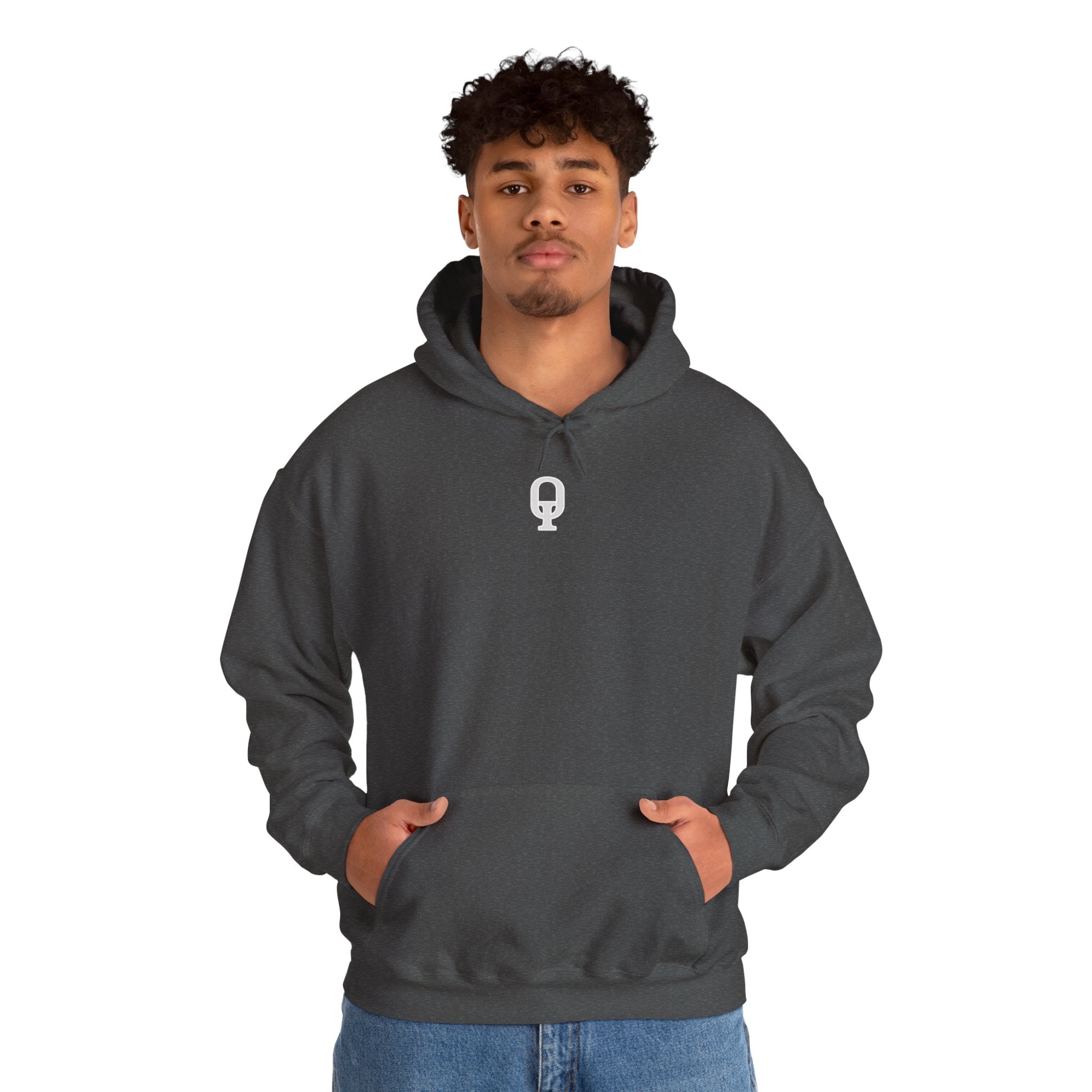 FreeeQ Clean Logo Hoodie — Minimalist Branded Dark Range Pullover
