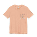 Peaches - High Vibration Tee — Minimal Floral Logo Graphic T-Shirt