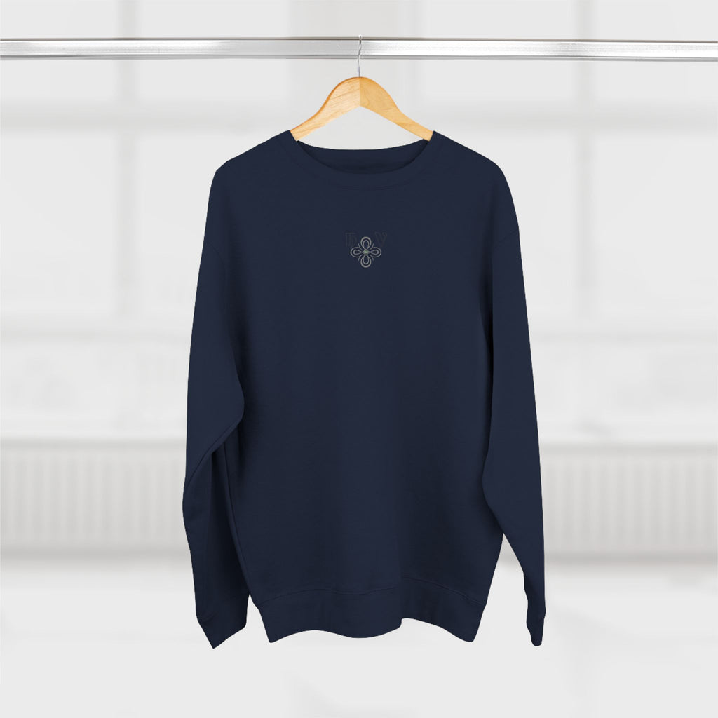 HIGH VIBRATION Chakra Sweatshirt - Minimal plus Classic Back Logo