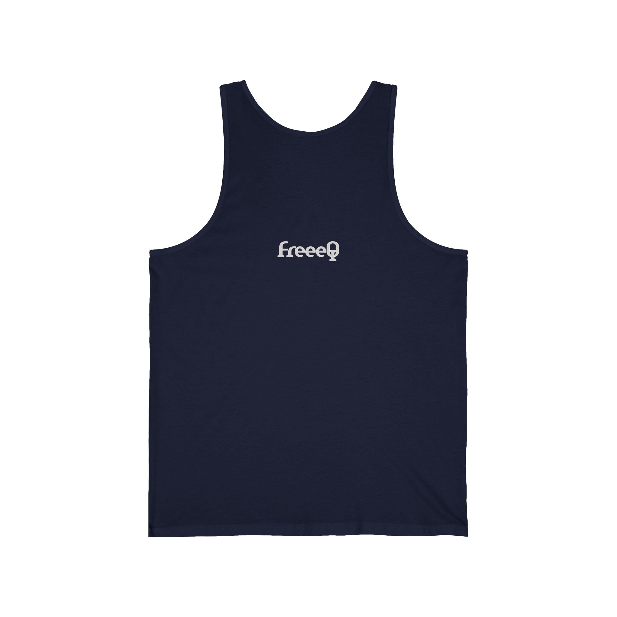 FreeQ Minimal Logo Tank Top — Lightweight Jersey Muscle Tee