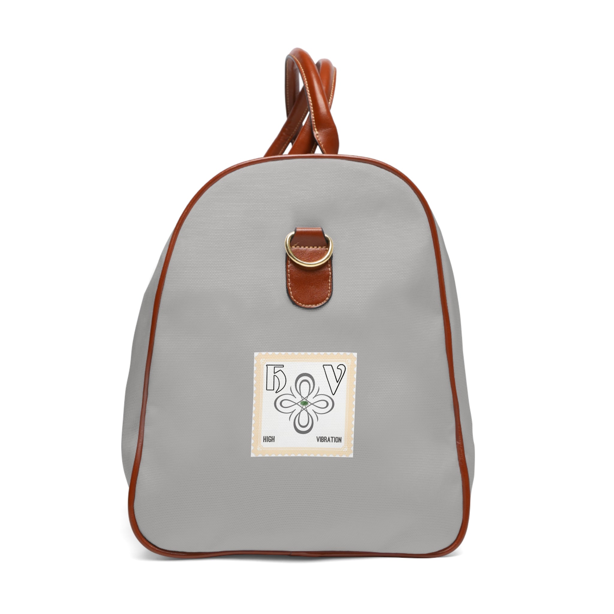 HIGH VIBRATION Waterproof Travel Boss Bag – Slate | Leather-Trim Weekender