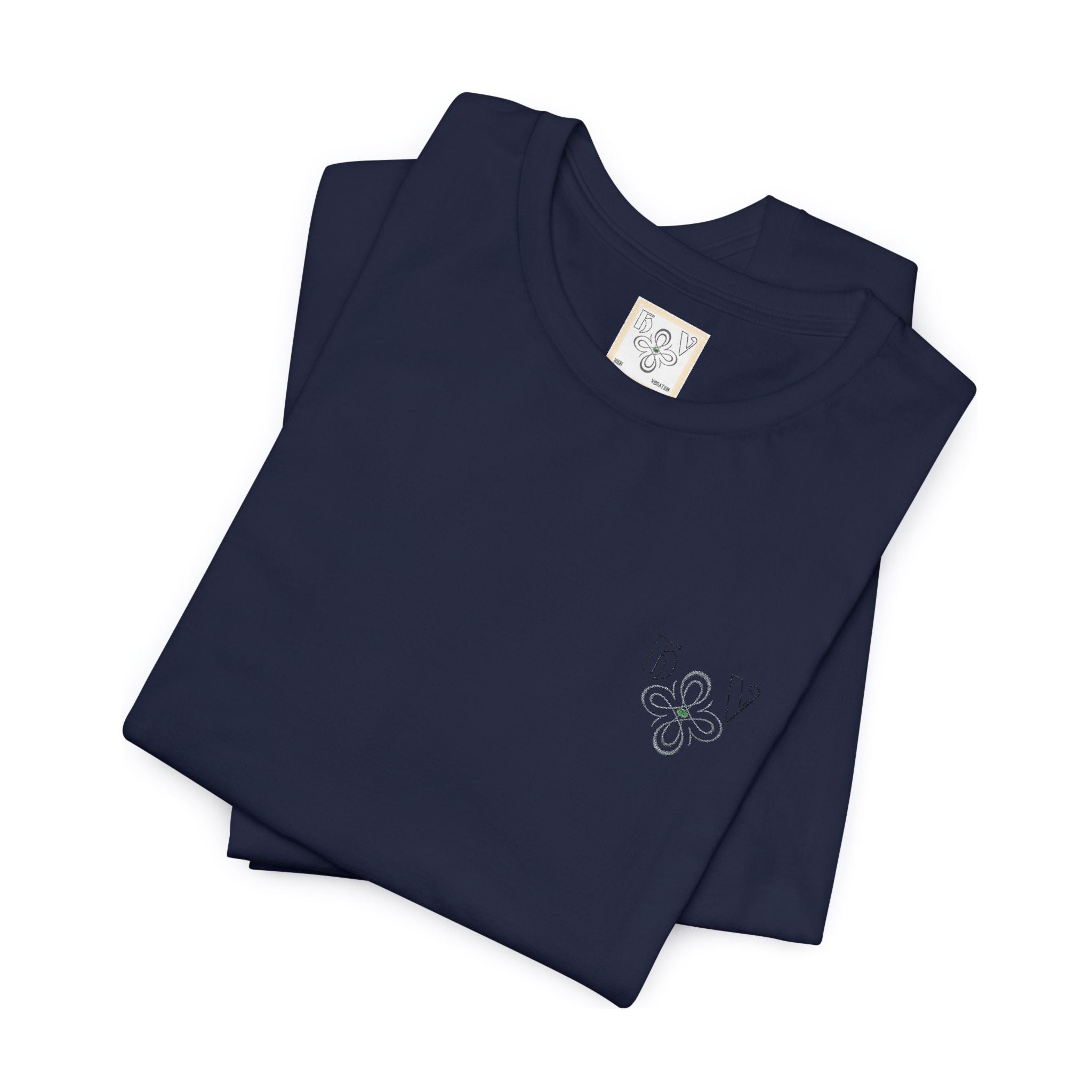 HIGH VIBRATION – Embroidered logo Minimal T-Shirt