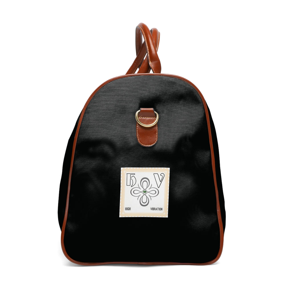 HIGH VIBRATION Waterproof Travel Boss Bag – Midnight | Leather-Trim Weekender