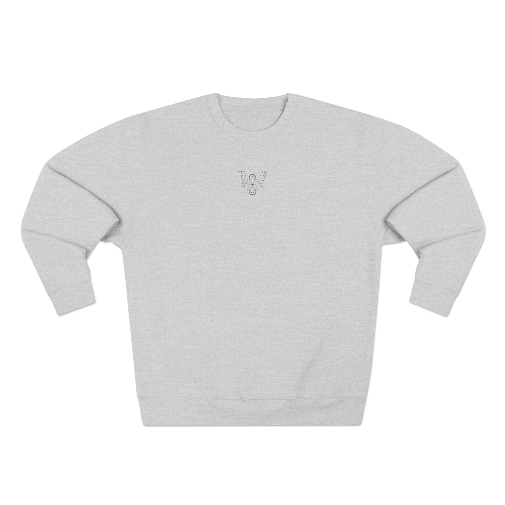 HIGH VIBRATION Chakra Sweatshirt - Minimal plus Classic Back Logo
