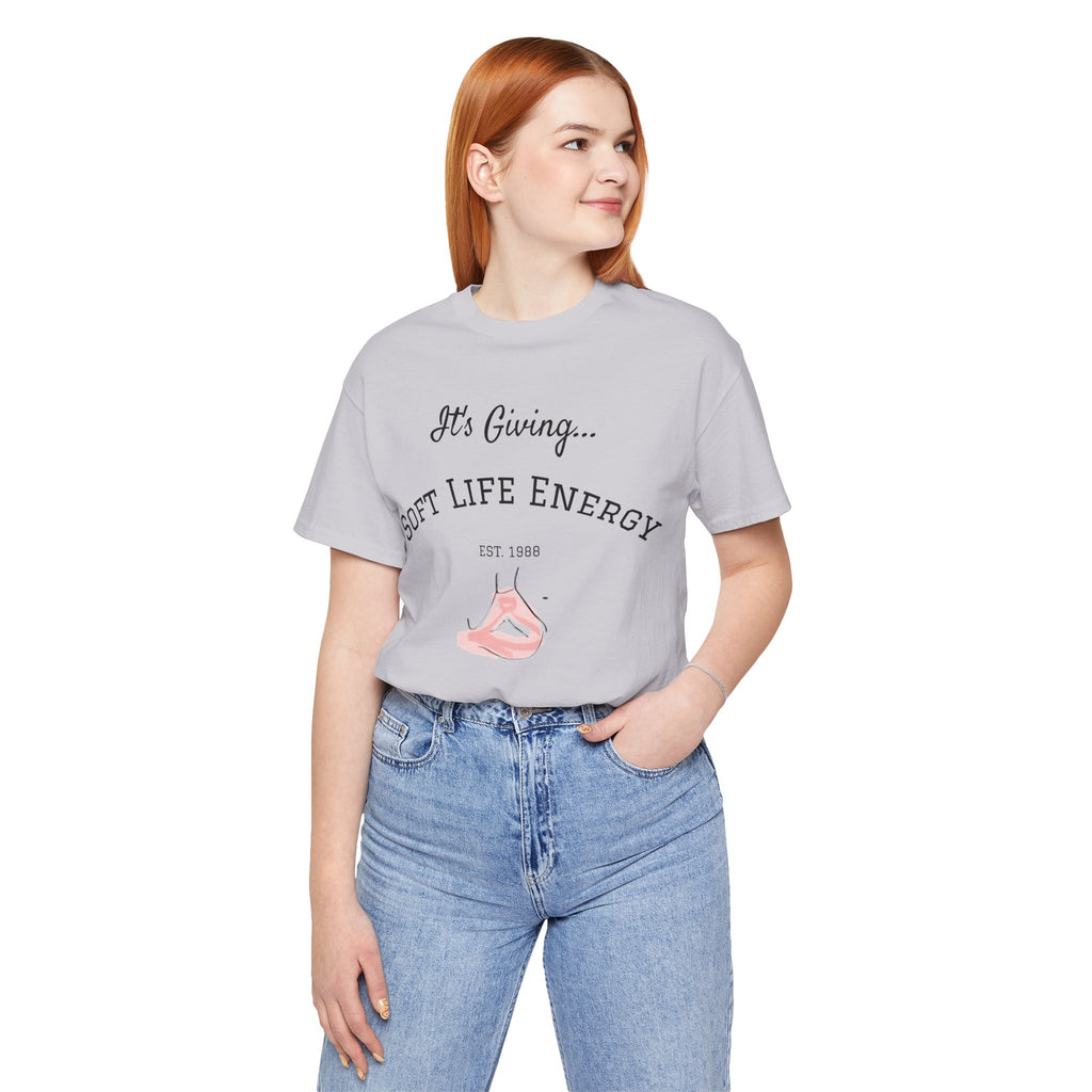 Soft Life Energy Tee by VERNALi — Positive Energy Short Sleeve T-Shirt