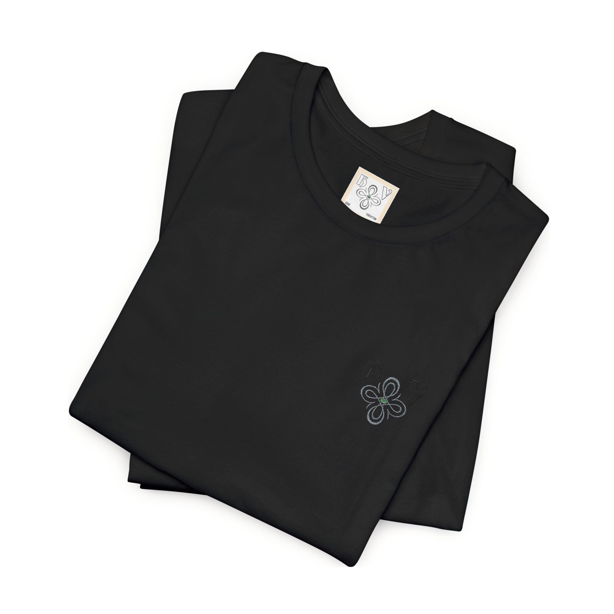 HIGH VIBRATION – Embroidered logo Minimal T-Shirt
