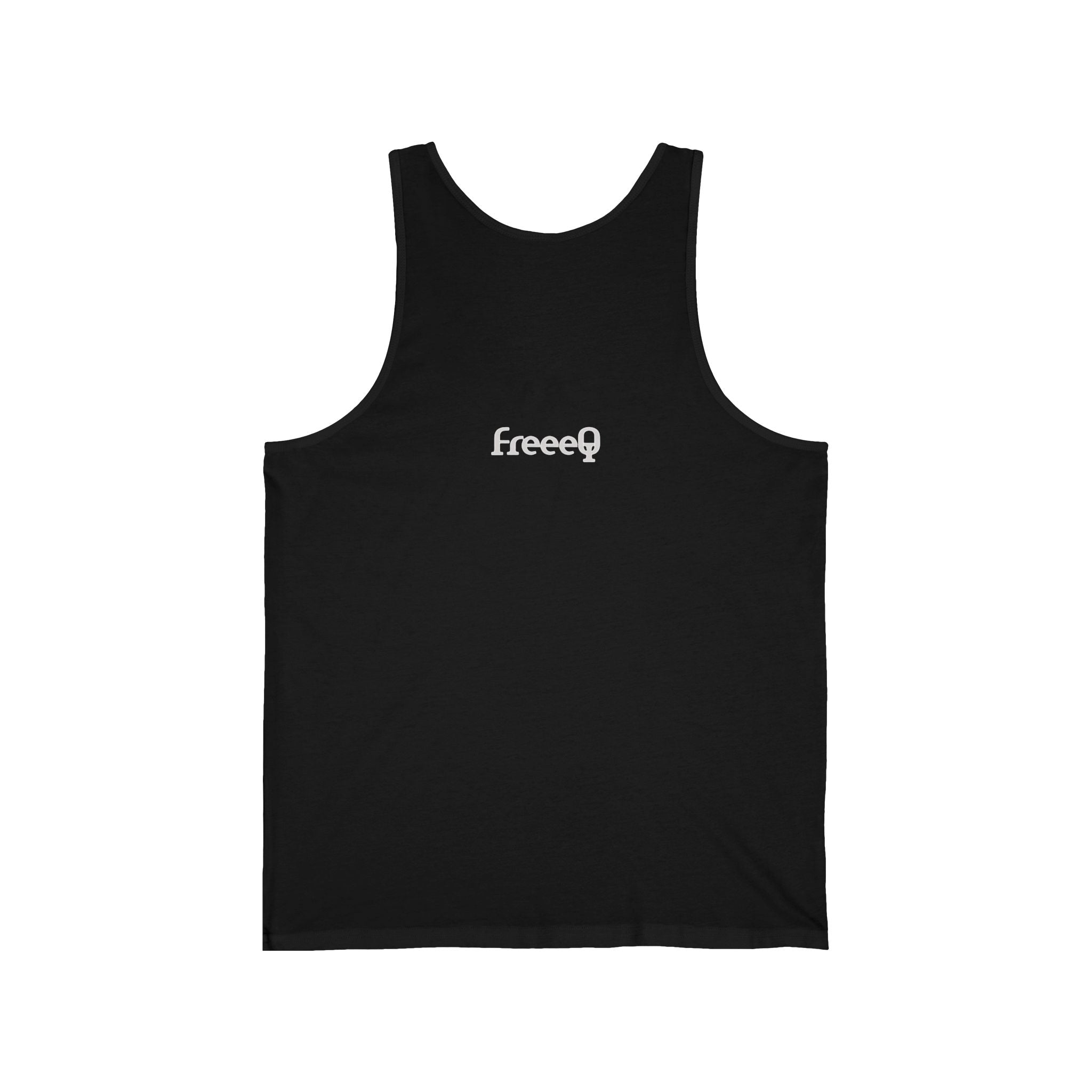 FreeQ Minimal Logo Tank Top — Lightweight Jersey Muscle Tee