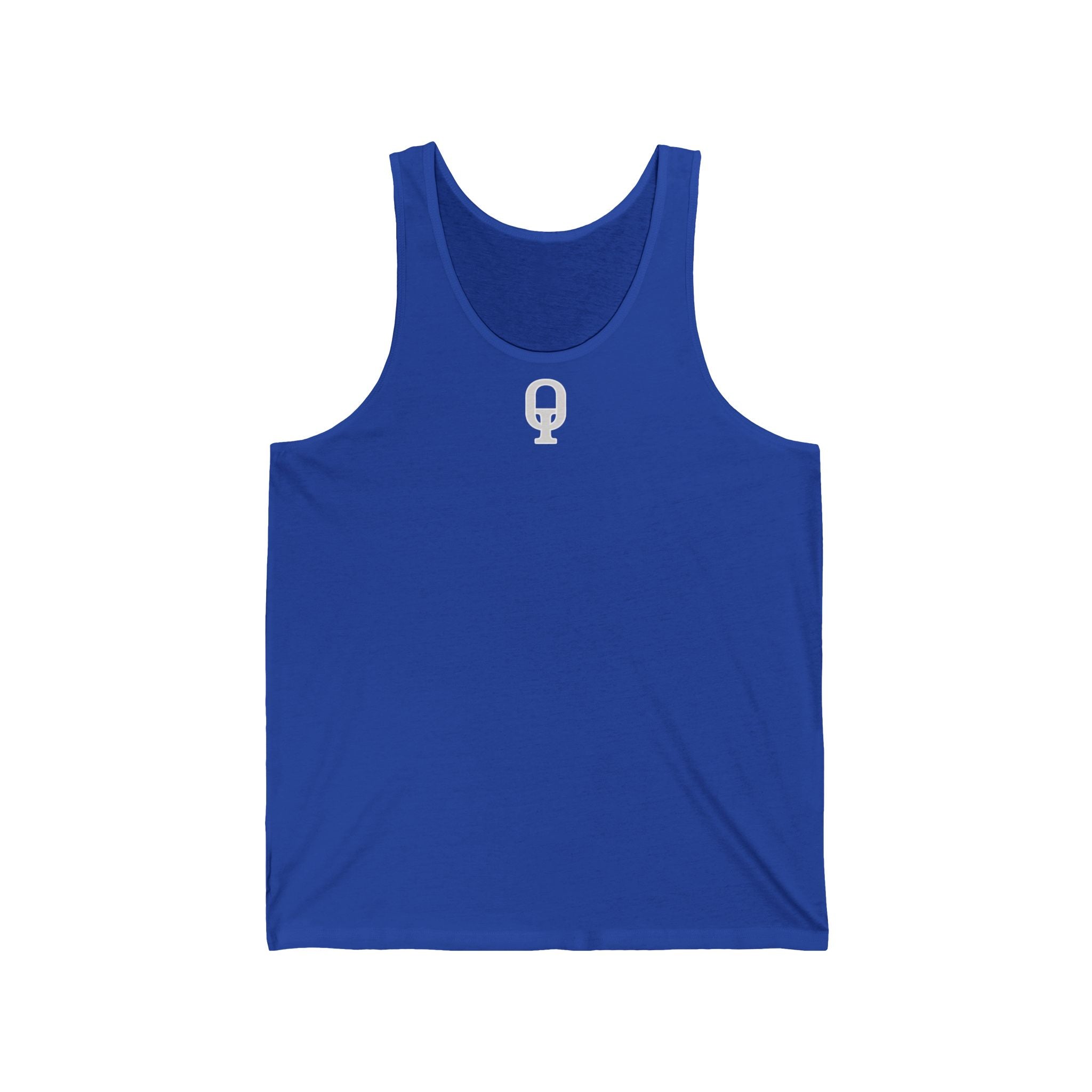 FreeQ Minimal Logo Tank Top — Lightweight Jersey Muscle Tee
