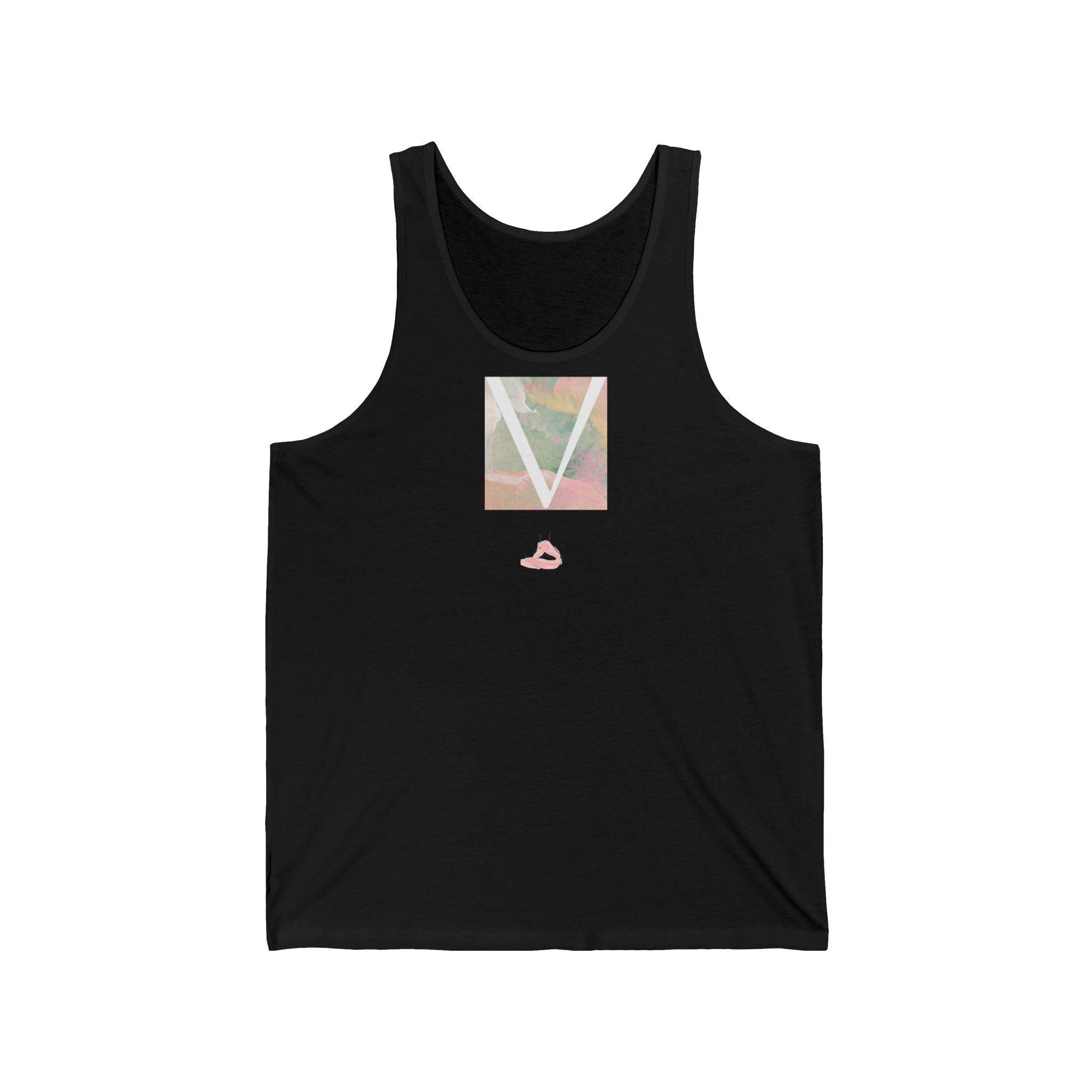 V Light Wear Meditation Vest by VERNALi — Green/Pink Women’s Vest Top