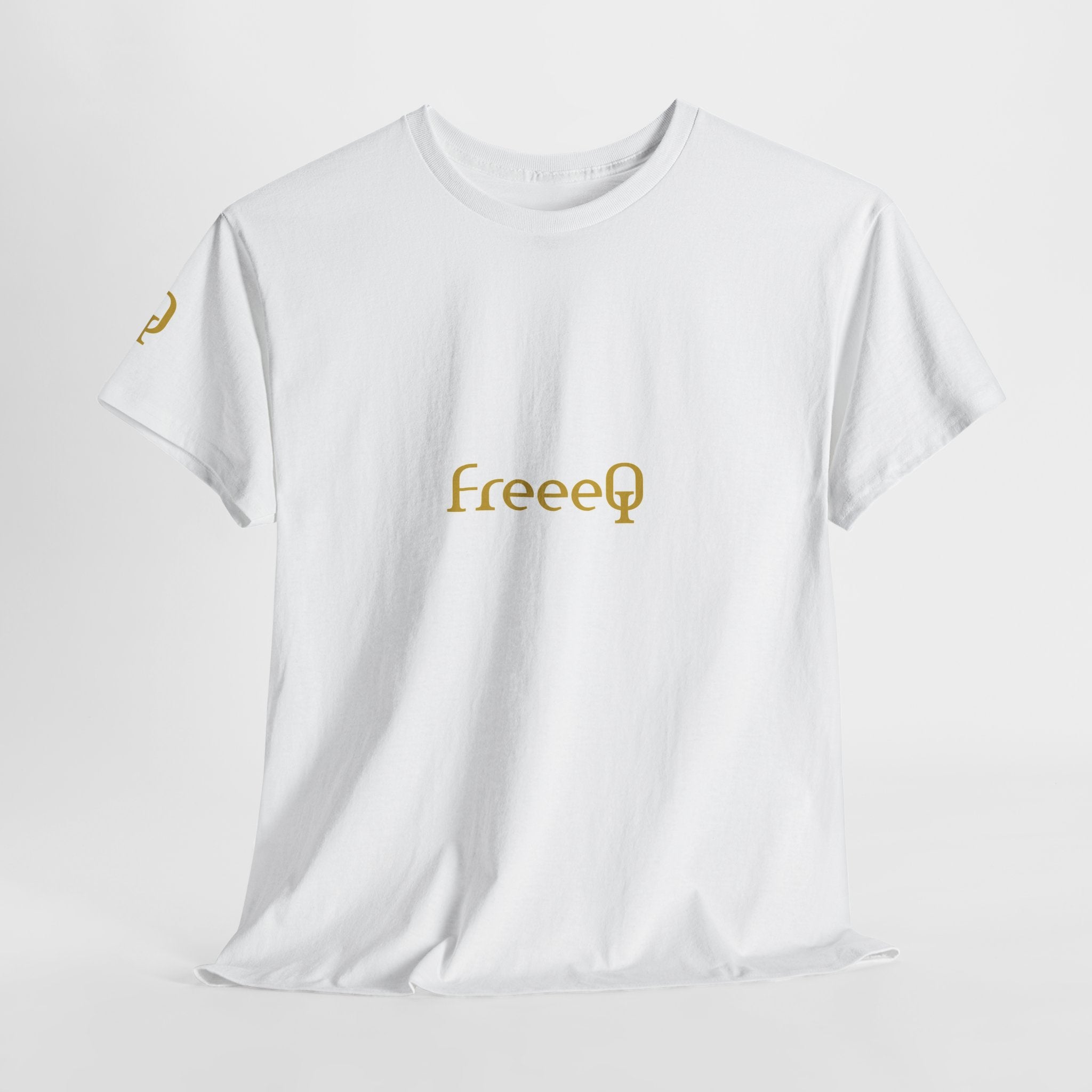 FreeeQ Gold Logo Unisex T‑Shirt — Quality Streetwear Tee