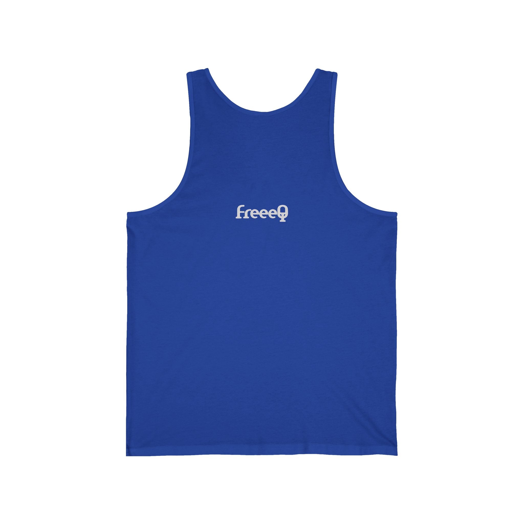 FreeQ Minimal Logo Tank Top — Lightweight Jersey Muscle Tee