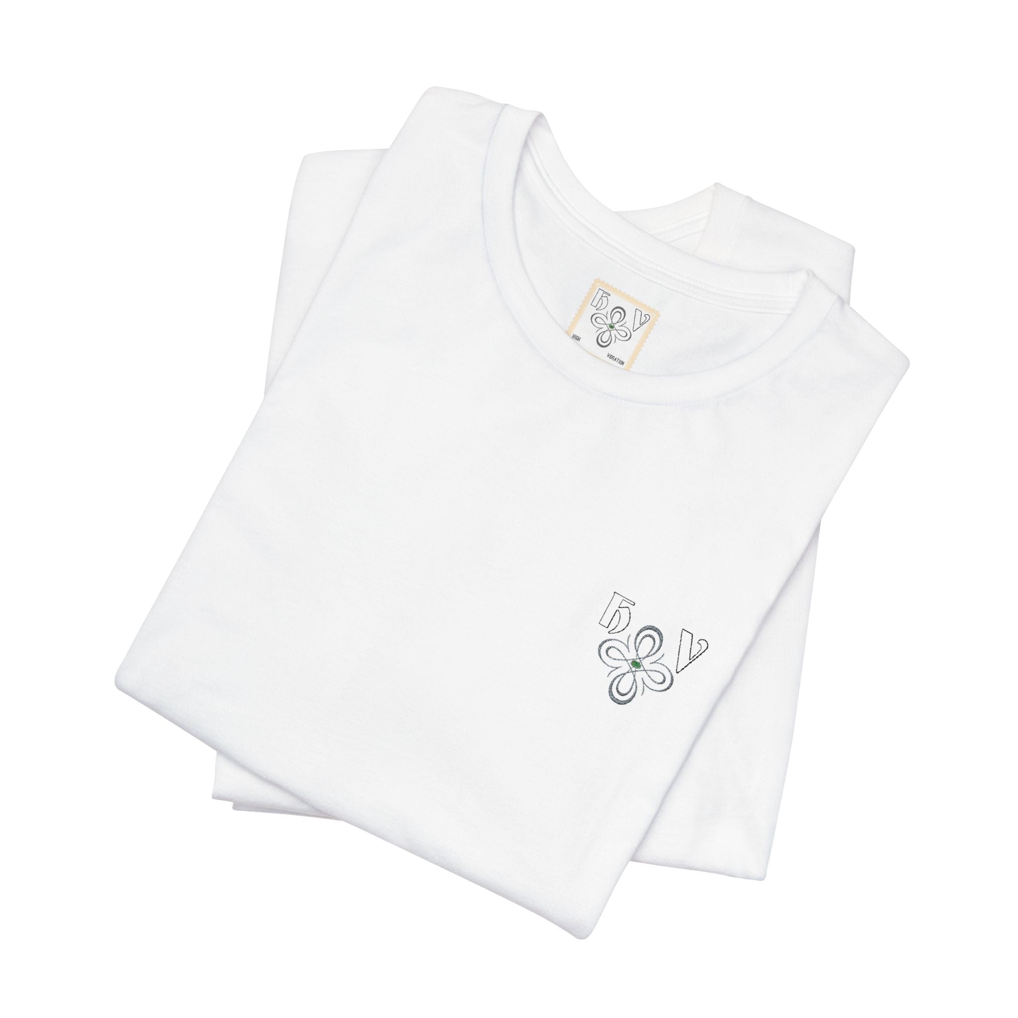 HIGH VIBRATION – Embroidered logo Minimal T-Shirt