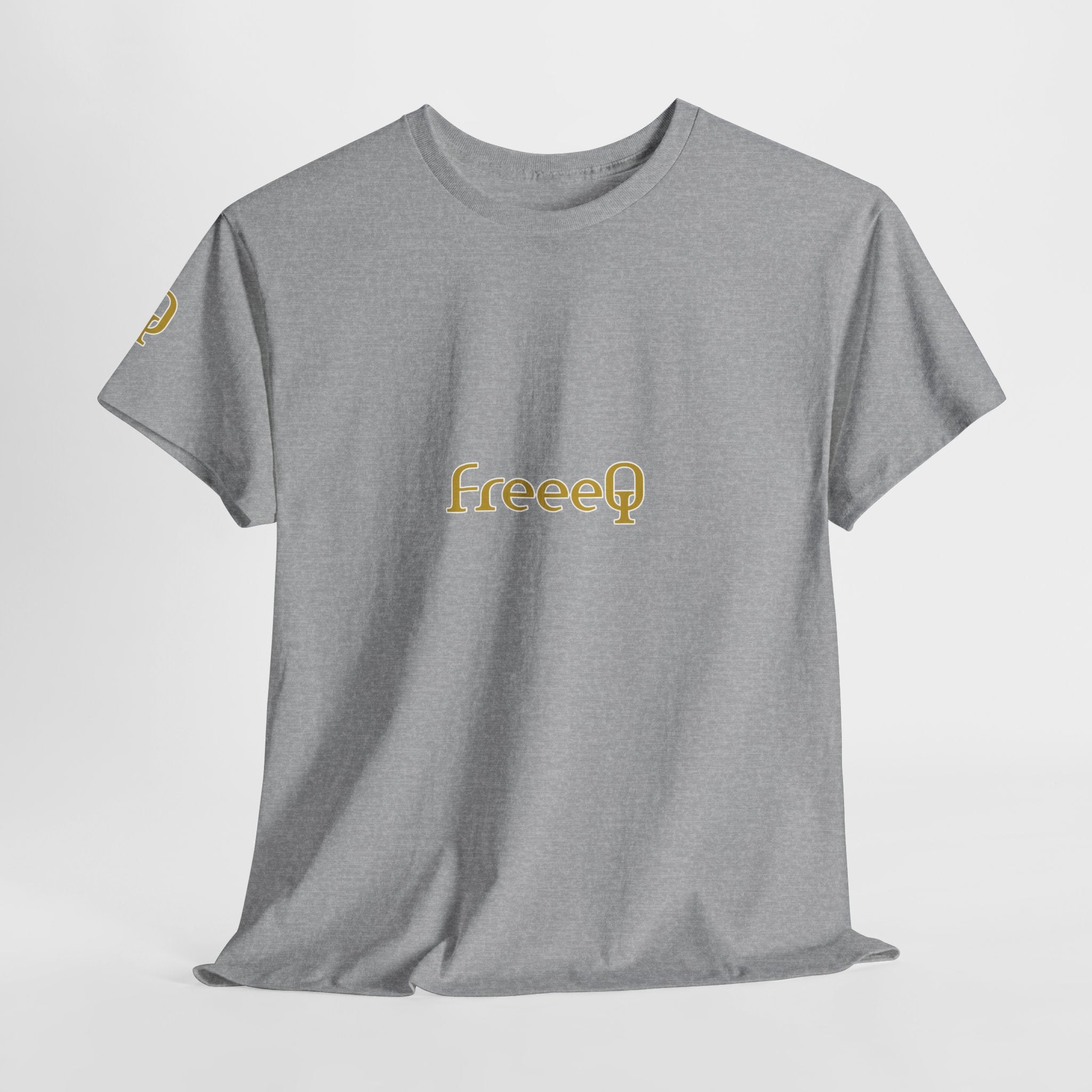 FreeeQ Gold Logo Unisex T‑Shirt — Quality Streetwear Tee