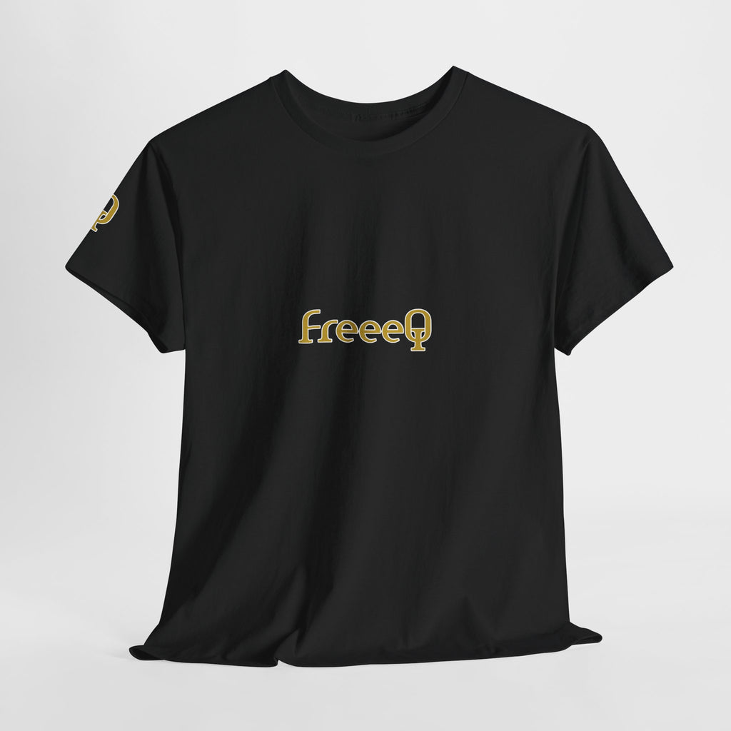 FreeeQ Gold Logo Unisex T‑Shirt — Quality Streetwear Tee
