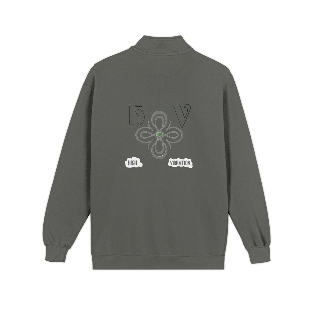 Swag Grey - HIGH VIBRATION Quarter-Zip Sweatshirt — New Minimal