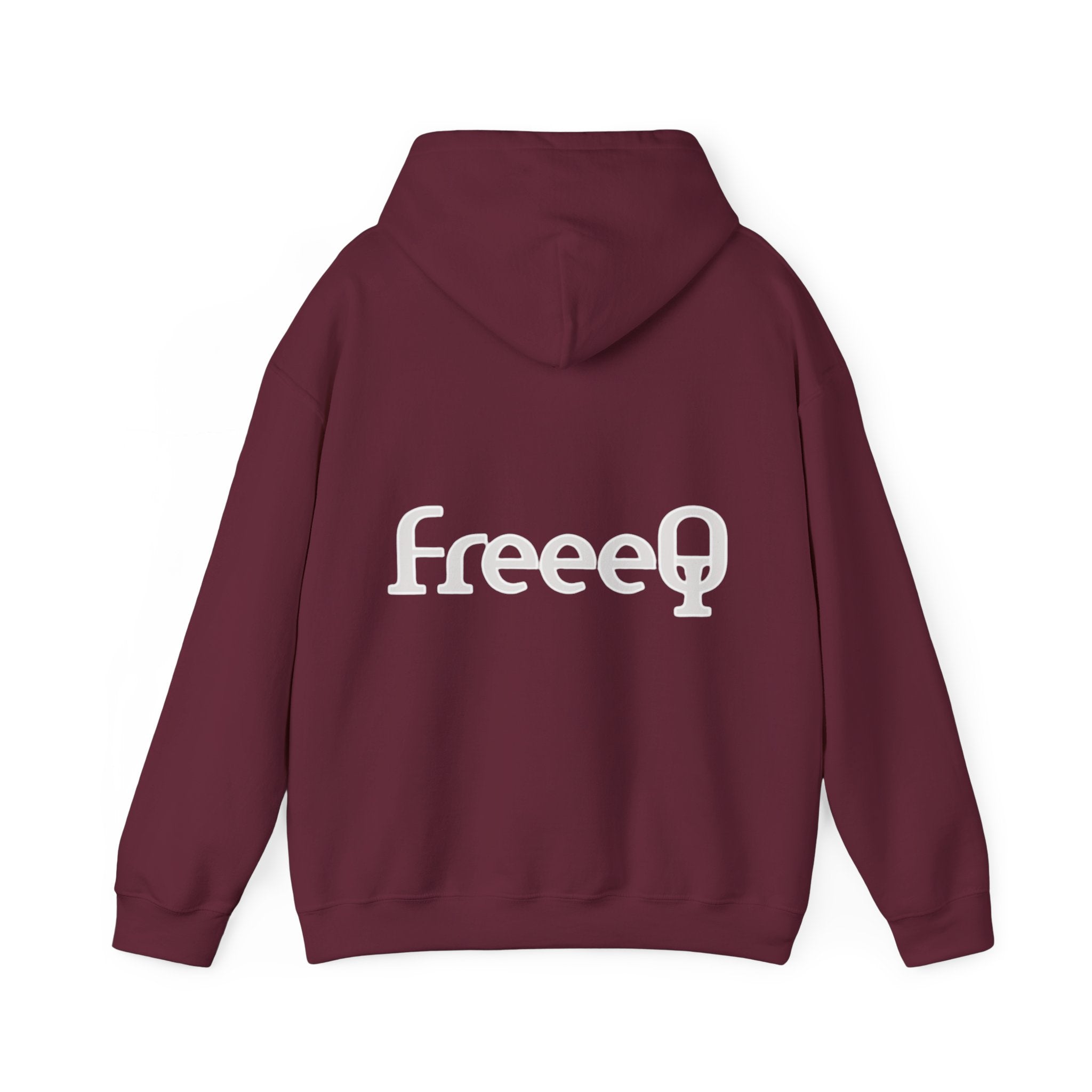 FreeeQ Clean Logo Hoodie — Minimalist Branded Dark Range Pullover