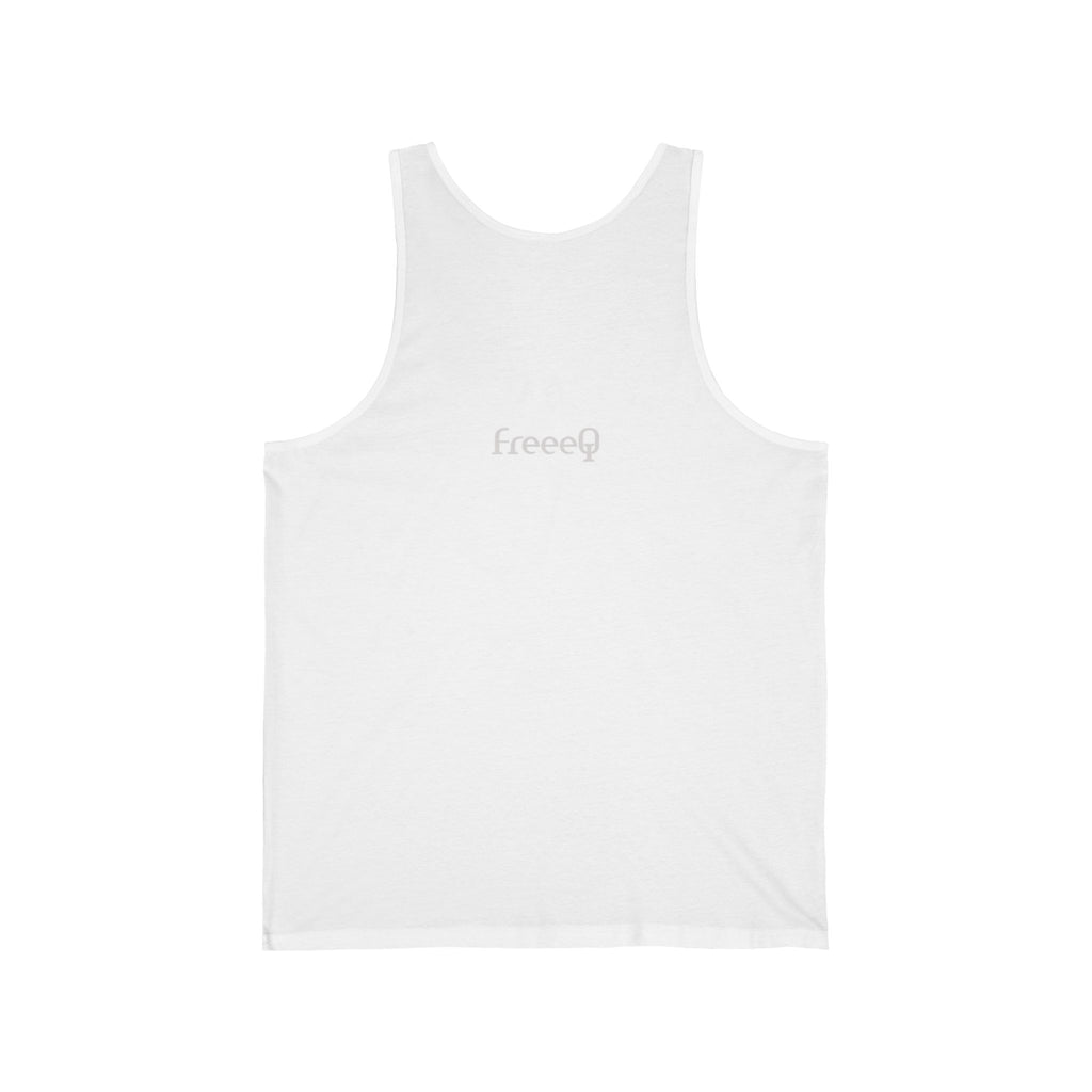 FreeQ Minimal Logo Tank Top — Lightweight Jersey Muscle Tee