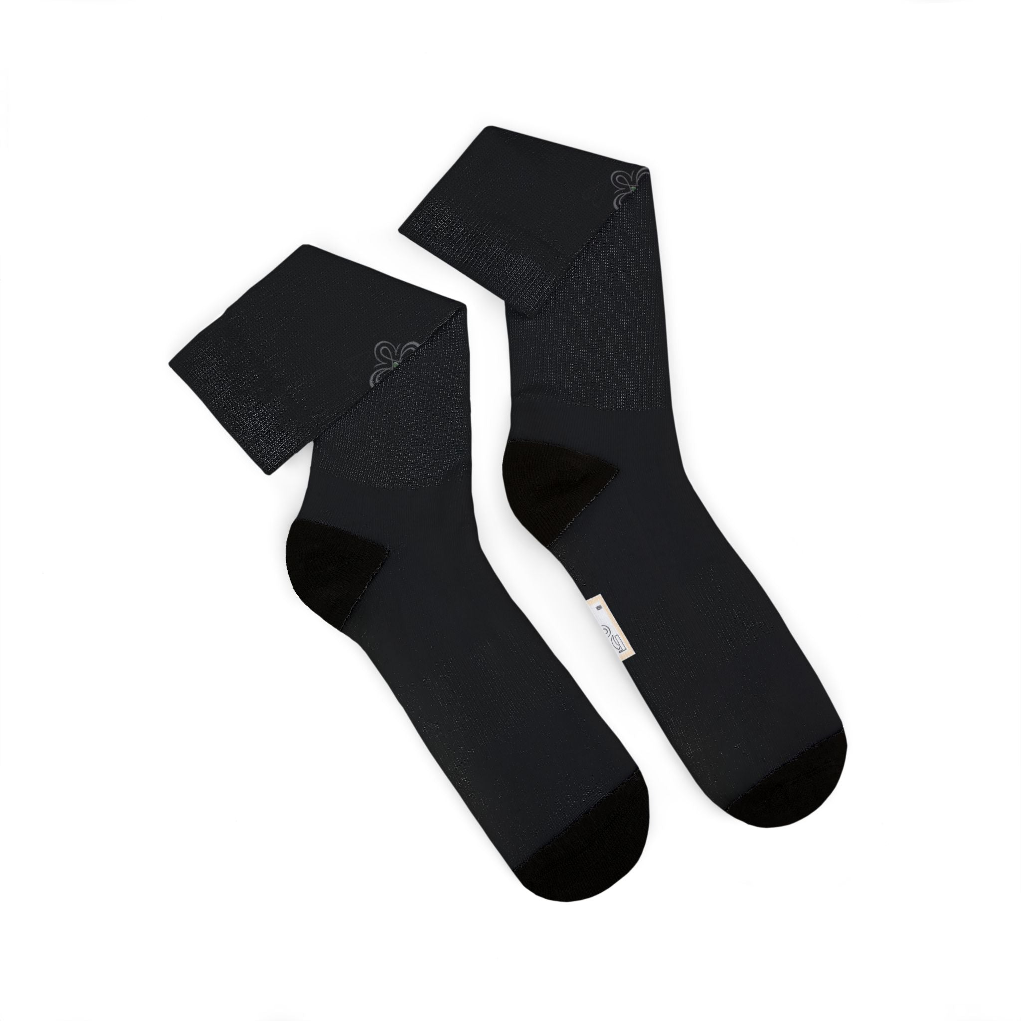 HIGH VIBRATION Wealth Socks — Wise Noir Classic Logo