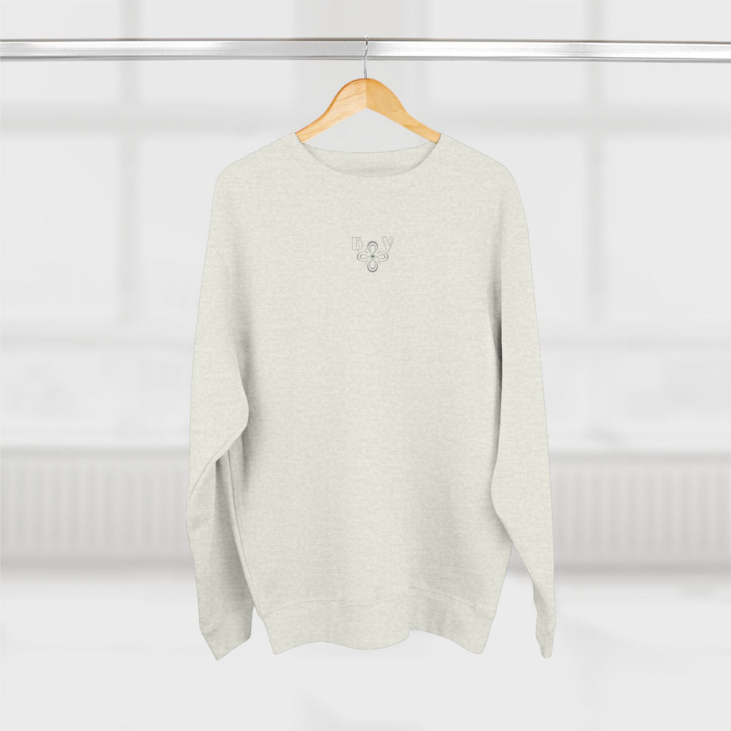 HIGH VIBRATION Chakra Sweatshirt - Minimal plus Classic Back Logo