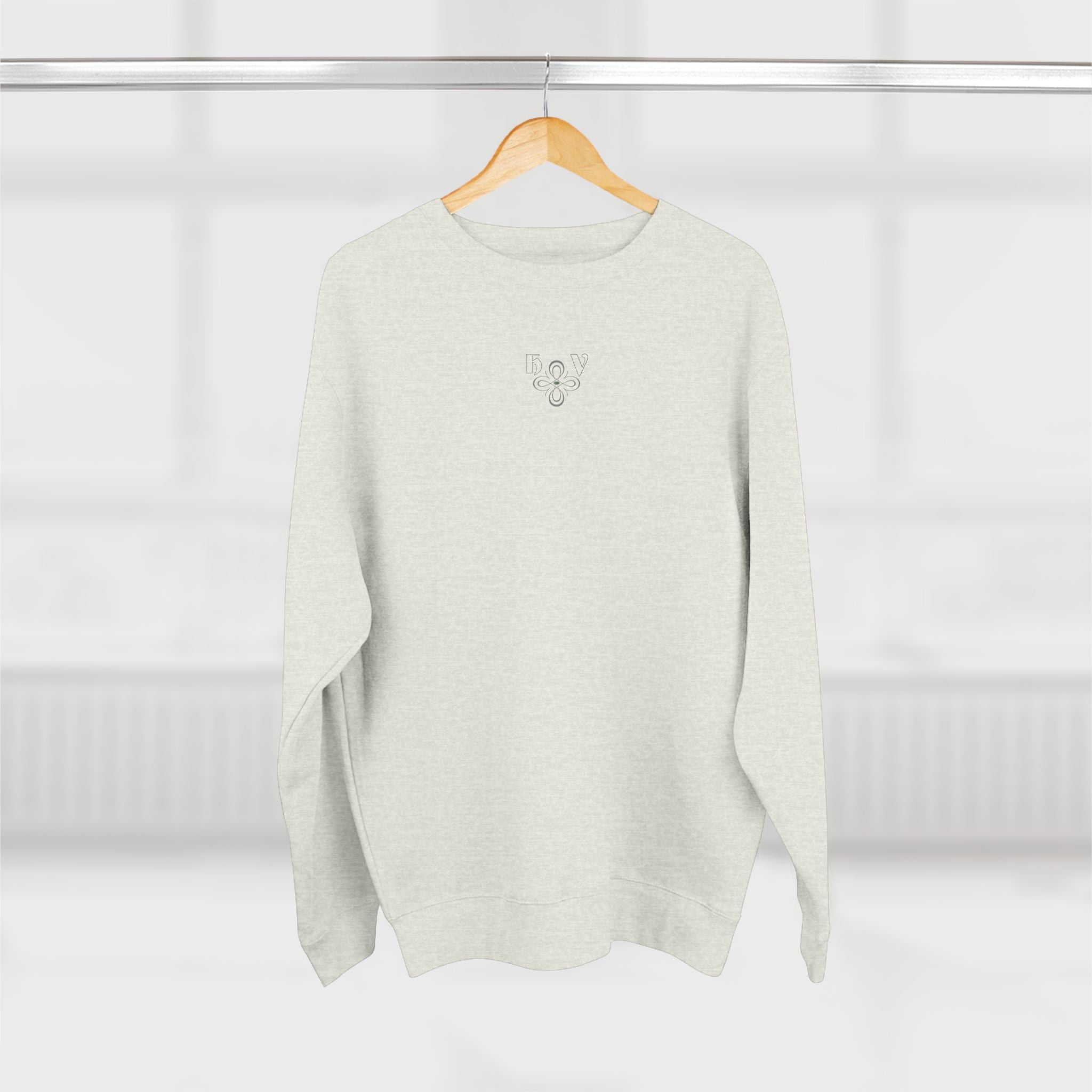 HIGH VIBRATION Chakra Sweatshirt - Minimal plus Classic Back Logo