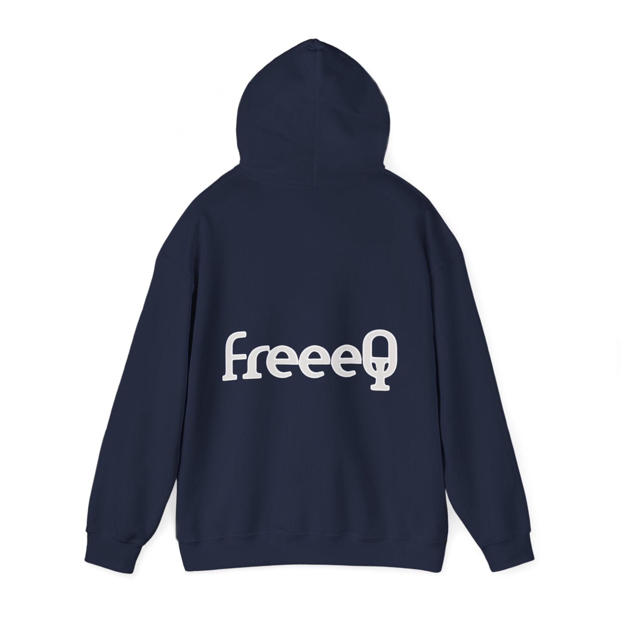 FreeeQ Clean Logo Hoodie — Minimalist Branded Dark Range Pullover