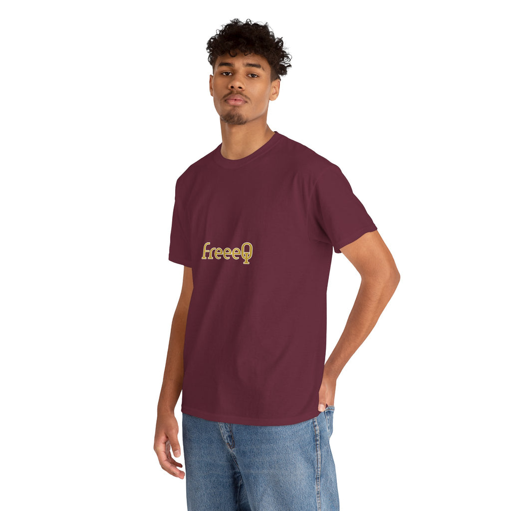 FreeeQ Gold Logo Unisex T‑Shirt — Quality Streetwear Tee
