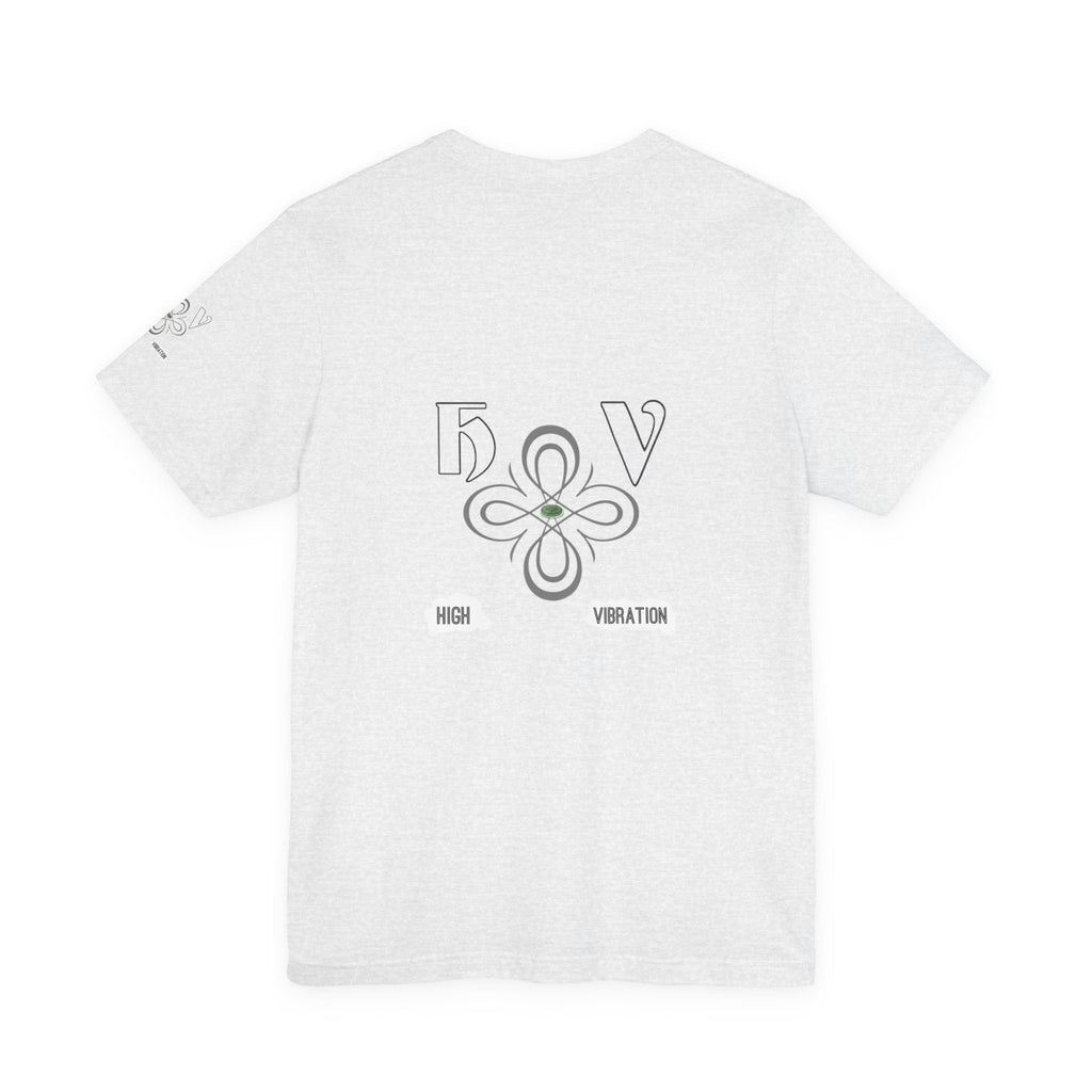 Swan - High Vibration Tee — Minimal Floral Logo Graphic T-Shirt