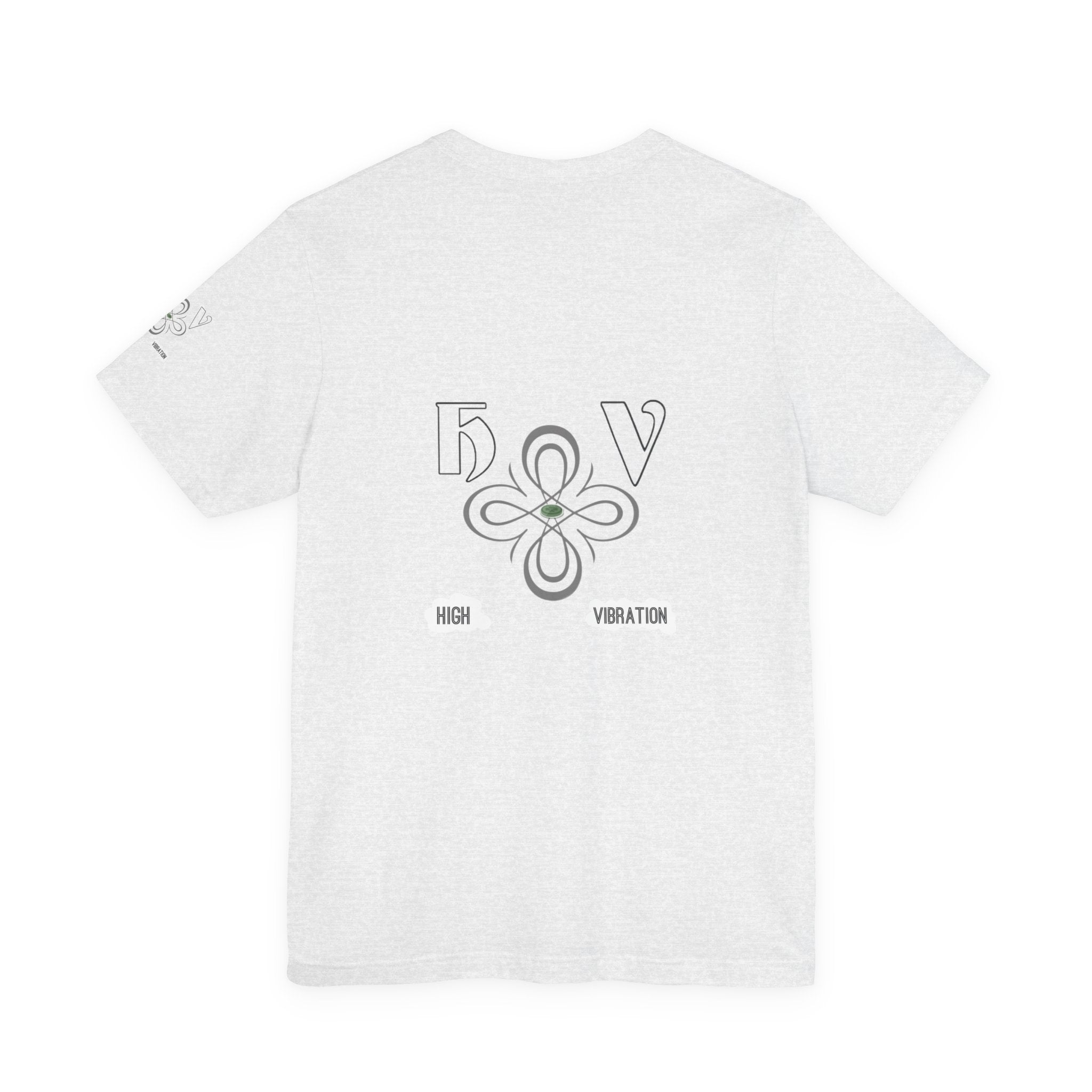 Swan - High Vibration Tee — Minimal Floral Logo Graphic T-Shirt