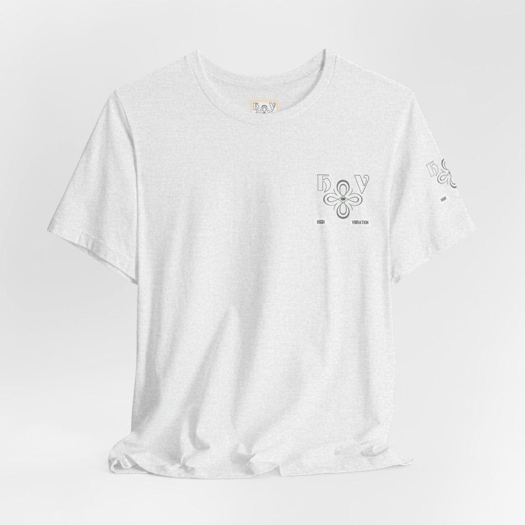 Swan - High Vibration Tee — Minimal Floral Logo Graphic T-Shirt