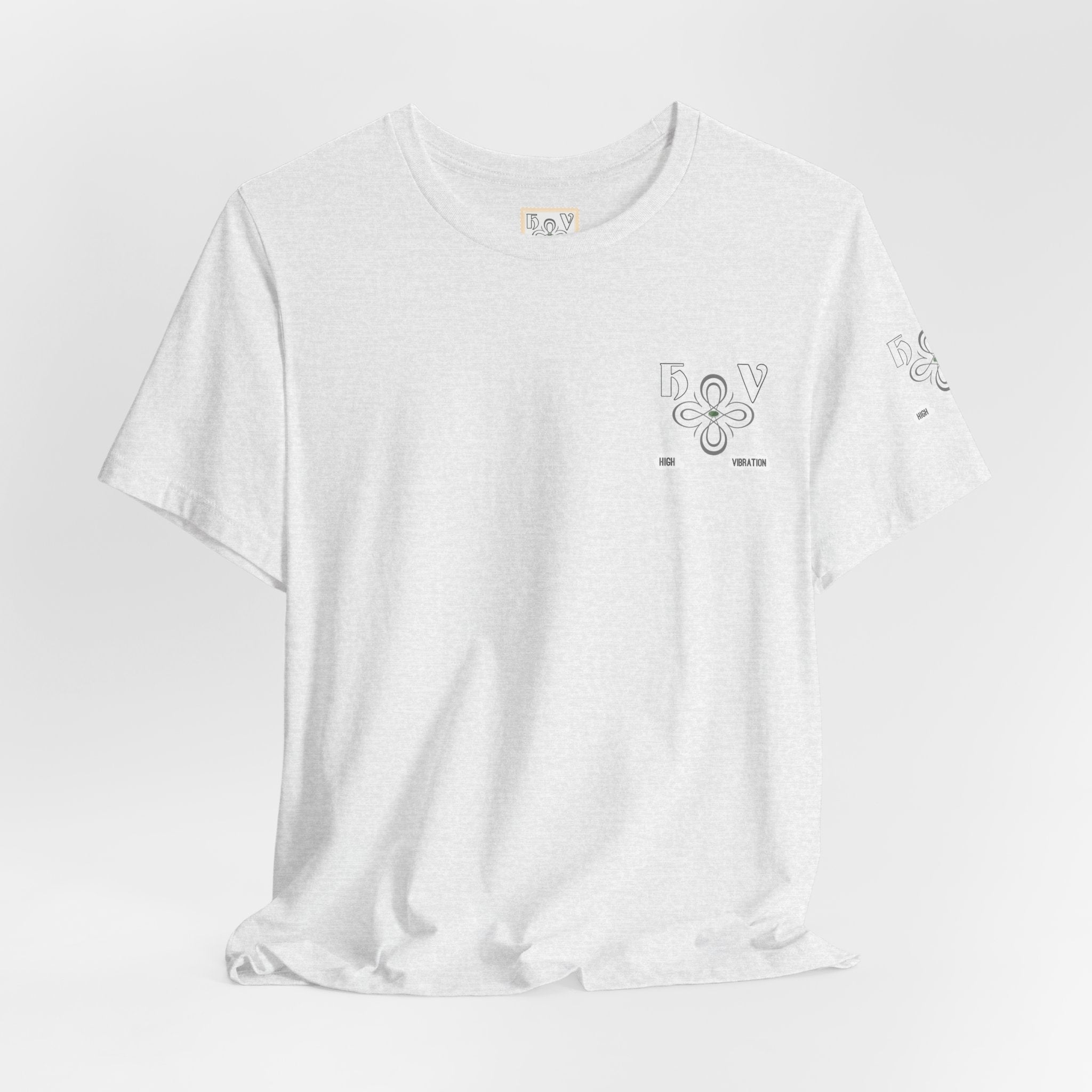 Swan - High Vibration Tee — Minimal Floral Logo Graphic T-Shirt