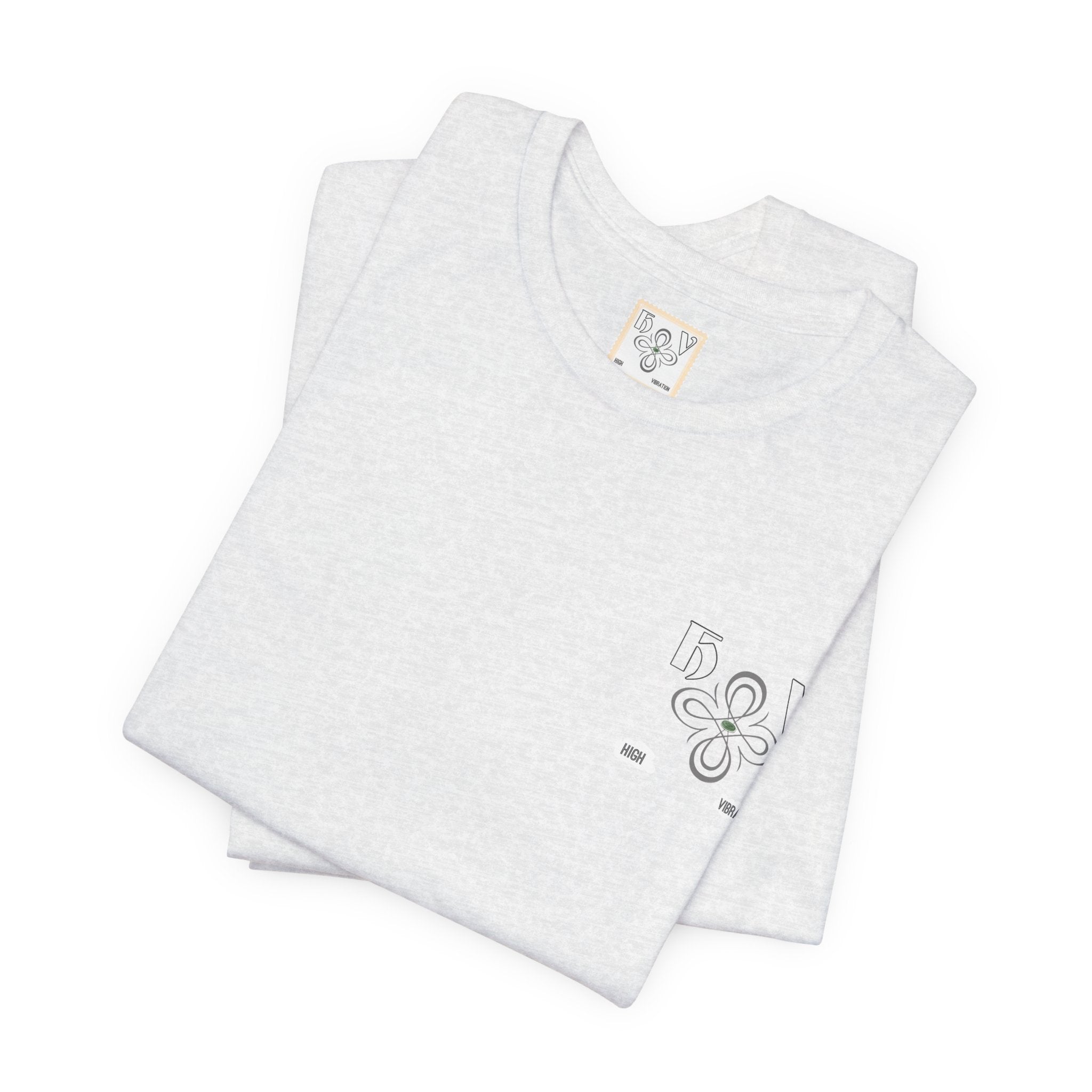 Swan - High Vibration Tee — Minimal Floral Logo Graphic T-Shirt