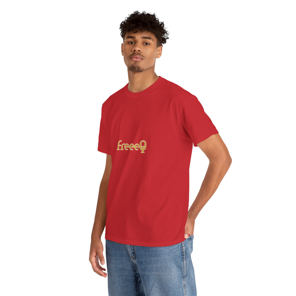 FreeeQ Gold Logo Unisex T‑Shirt — Quality Streetwear Tee
