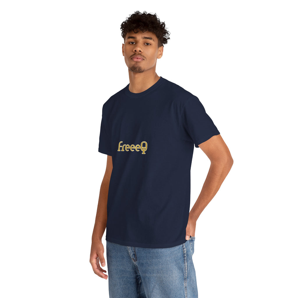 FreeeQ Gold Logo Unisex T‑Shirt — Quality Streetwear Tee