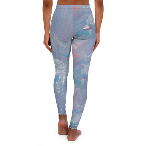 Celestite Colour Blend Leggings by VERNALi — Women's High-Waist Pattern Yoga Leggings