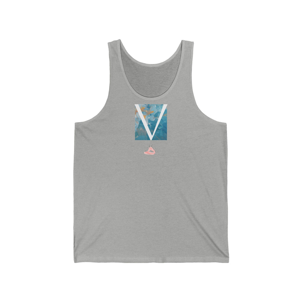 V Light Wear Meditation Vest by VERNALi — Blue/Gold Women’s Vest Top