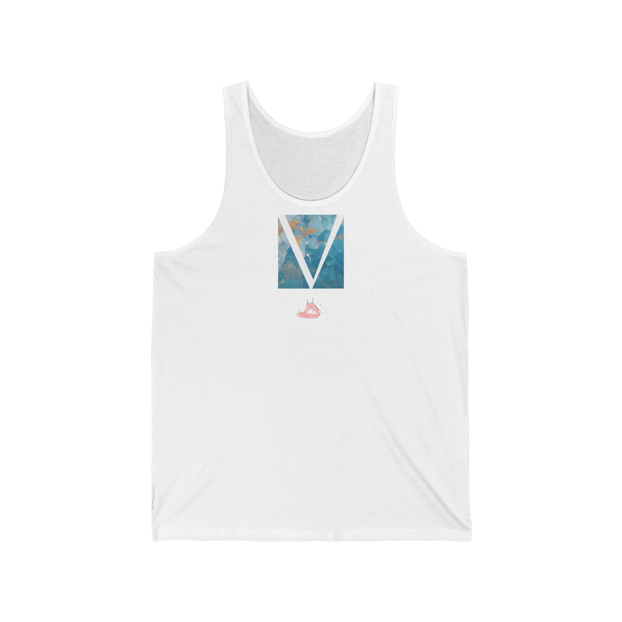 V Light Wear Meditation Vest by VERNALi — Blue/Gold Women’s Vest Top