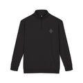 HIGH VIBRATION Infinity Fleece — Embroidered Minimalist Crest Quarter-Zip
