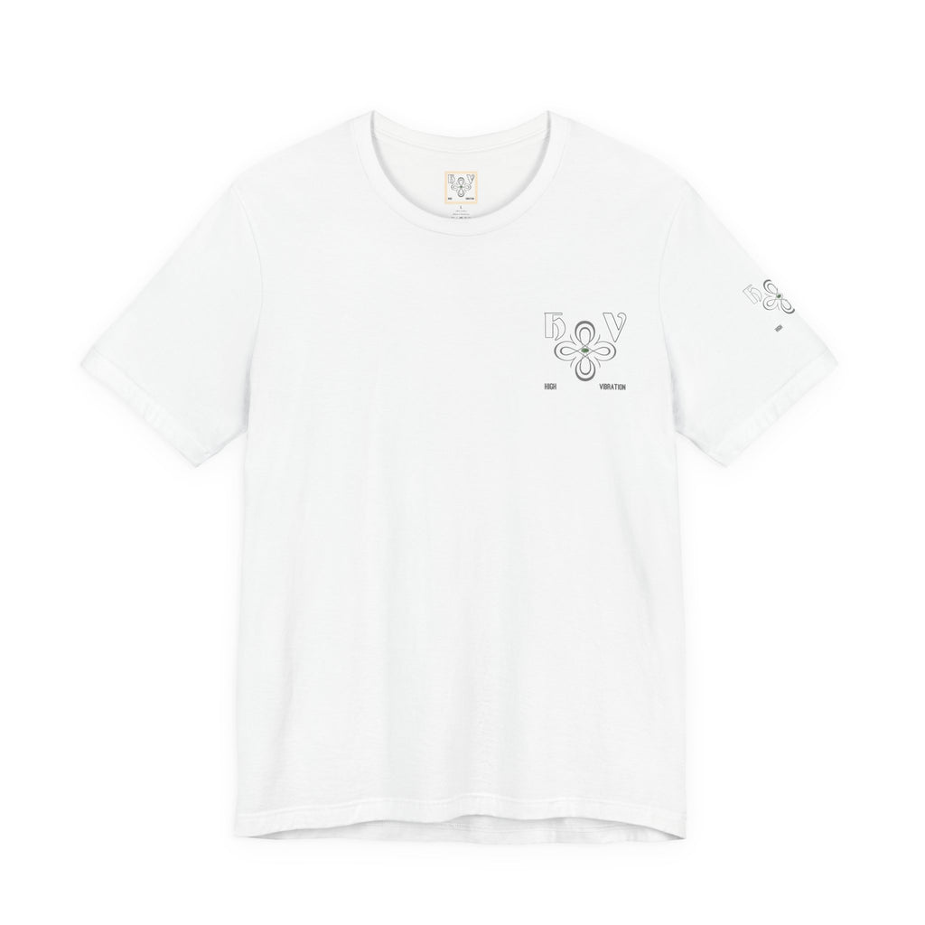 Snow - High Vibration Tee — Minimal Floral Logo Graphic T-Shirt